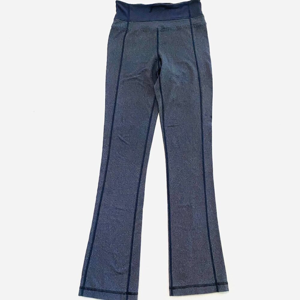 Lululemon yoga pant Women's 2 grey Sequence Groove style pockets athleisure long